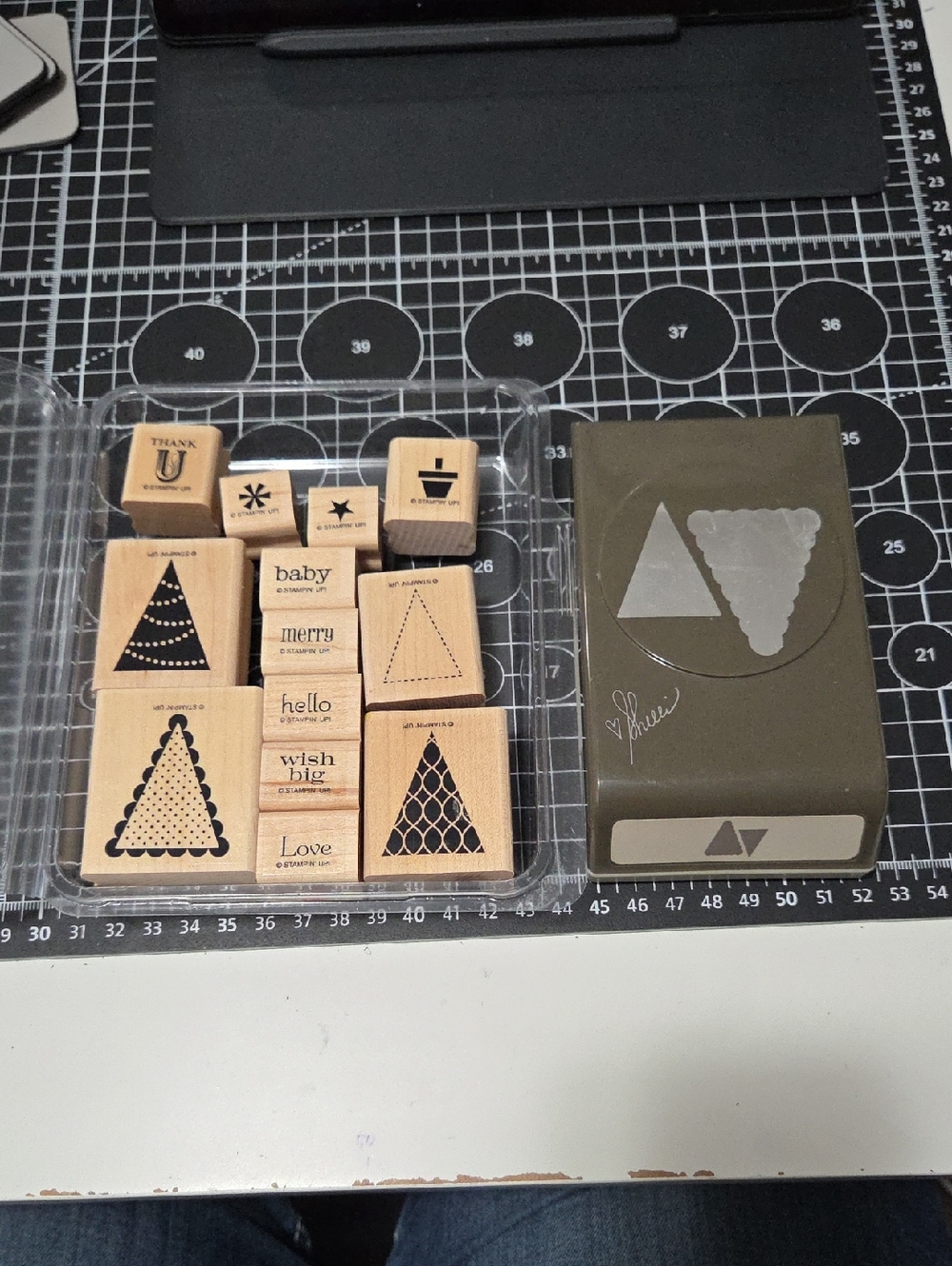 Pennant Parade Rubber Stamp Set & Punch